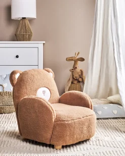 Poltrona per Bambini Orsacchiotto BOO Bouclé Marrone