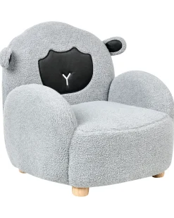 Poltrona per Bambini Pecora ULA Bouclé Grigio