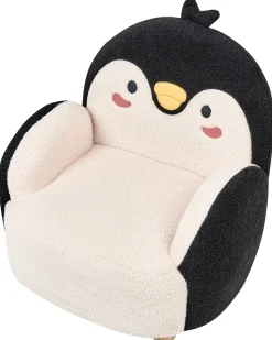 Poltrona per Bambini Pinguino FYN Bouclé Nero