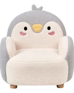 Poltrona per Bambini Pinguino FYN Bouclé Grigio