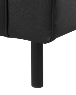Poltrona SAVALEN Pelle naturale Nero