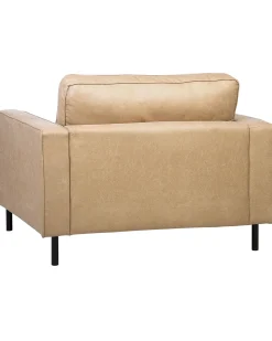 Poltrona SAVALEN Pelle sintetica Beige