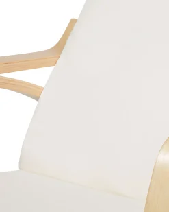 Poltrona a dondolo WESTON Tessuto Beige chiaro