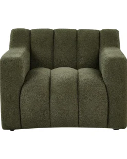 Poltrona AGERUP Bouclé Verde scuro