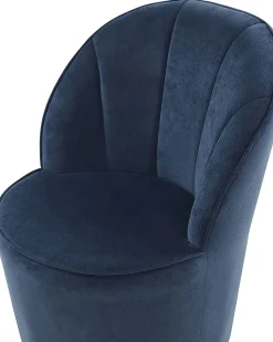 Poltrona ALBY Velluto Blu scuro