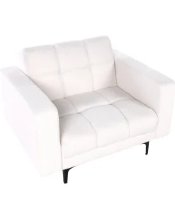 Poltrona ALNES Bouclé Bianco