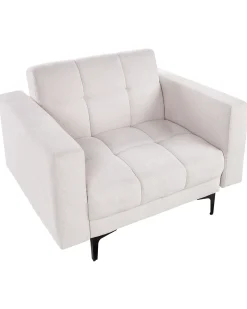 Poltrona ALNES Tessuto Bianco sporco