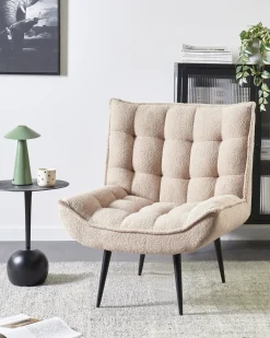 Poltrona ALVESTA Bouclé Beige