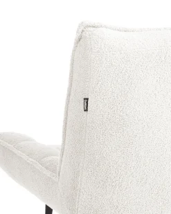 Poltrona ALVESTA Bouclé Bianco