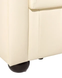 Poltrona CHESTERFIELD Pelle naturale Beige chiaro
