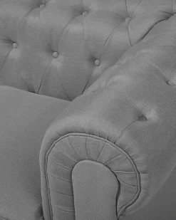 Poltrona CHESTERFIELD Tessuto Grigio chiaro
