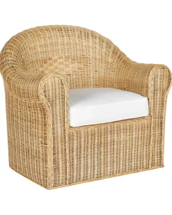 Poltrona da giardino LIVADEIA Rattan Naturale