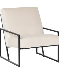 Poltrona DELARY Velluto Beige chiaro