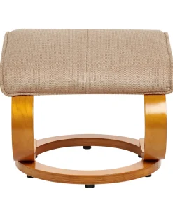 Poltrona massaggiante HERO con poggiapiedi Tessuto Beige