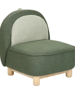 Poltrona per Bambini Dinosauro FABORG Tessuto Verde scuro