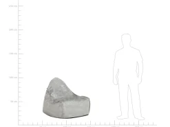Poltrona sacco 200 L DROP 63 cm 75 cm Grigio chiaro