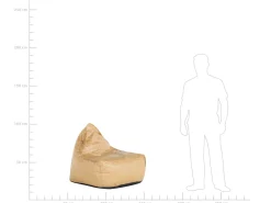 Poltrona sacco 200 L DROP 63 cm 75 cm Marrone dorato