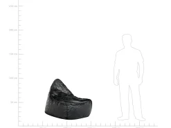 Poltrona sacco 200 L DROP 63 cm 75 cm Nero