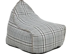 Poltrona sacco 200 L DROP LINEN 63 cm 75 cm Grigio