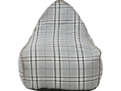 Poltrona sacco 200 L DROP LINEN 63 cm 75 cm Grigio
