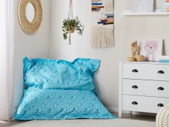 Poltrona sacco 300 L FUZZY 140 cm 180 cm Azzurro