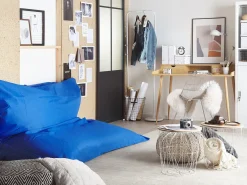 Poltrona sacco 600 L FUZZY 180 cm 230 cm Blu scuro