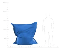 Poltrona sacco 300 L FUZZY 140 cm 180 cm Blu scuro