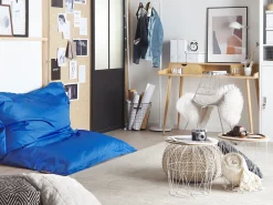 Poltrona sacco 300 L FUZZY 140 cm 180 cm Blu scuro