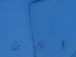 Poltrona sacco 300 L FUZZY 140 cm 180 cm Blu scuro