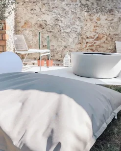Poltrona sacco 300 L FUZZY 140 cm 180 cm Grigio chiaro