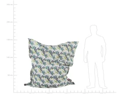 Poltrona sacco 300 L FUZZY 140 cm 180 cm Multicolore