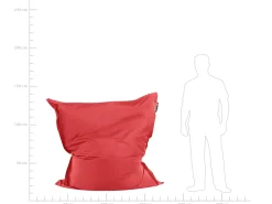 Poltrona sacco 300 L FUZZY 140 cm 180 cm Rosso