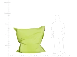 Poltrona sacco 300 L FUZZY 140 cm 180 cm Verde lime