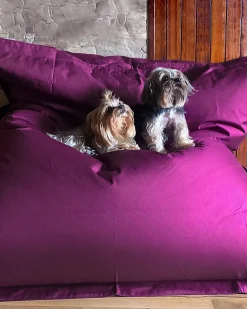 Poltrona sacco 300 L FUZZY 140 cm 180 cm Viola