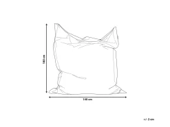 Poltrona sacco 300 L FUZZY 140 cm 180 cm Viola