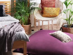 Poltrona sacco 300 L FUZZY 140 cm 180 cm Viola