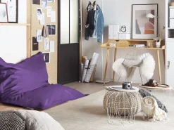 Poltrona sacco 300 L FUZZY 140 cm 180 cm Viola