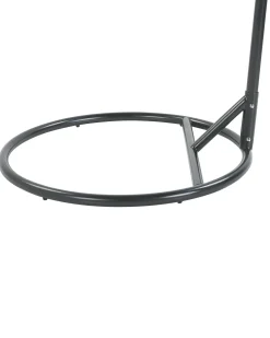Poltrona sospesa con supporto da pavimento ALLERA Metallo Nero