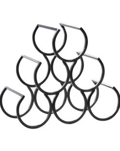 Porta bottiglie da vino LURGAN Metallo Nero