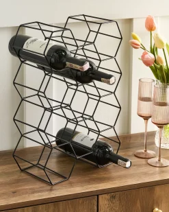 Porta bottiglie da vino TRALEE Metallo Nero