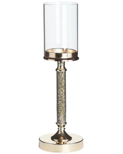 Portacandele ABBEVILLE Vetro 41 cm Oro