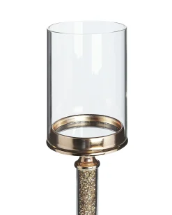 Portacandele ABBEVILLE Vetro 41 cm Oro