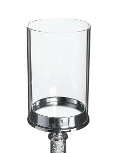 Portacandele ABBEVILLE Vetro 48 cm Argento