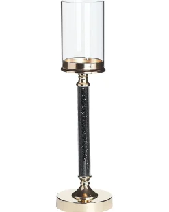 Portacandele ABBEVILLE Vetro 48 cm Nero