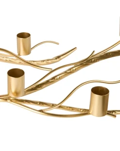 Portacandele ARRENTELA Metallo 10 cm Oro