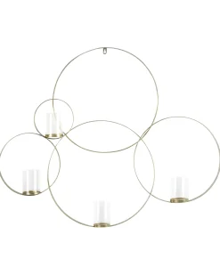 Portacandele da parete BURU Metallo 80 cm Oro