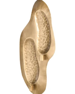 Portacandele da parete PENICHE Metallo 60 cm Oro