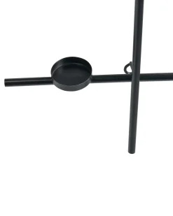 Portacandele da parete PORTO 74 cm Nero