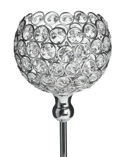 Portacandele ESTERNAY Metallo 27 cm Argento