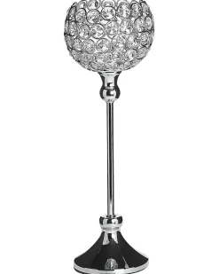 Portacandele ESTERNAY Metallo 27 cm Argento
